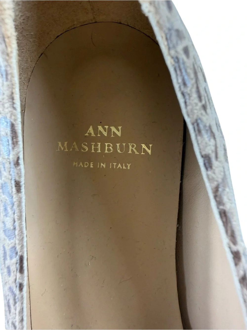 NWOT ANN MASHBURN  Leopard Print Square-Toe Women’s Flats Size EU38.5
